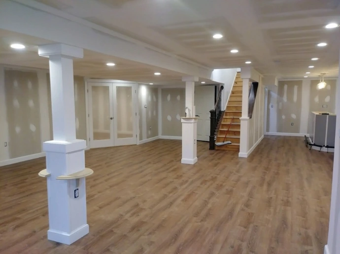 Custom basement remodel by KBTony in Des Moines